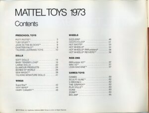 Mattel 1973 preview page 002